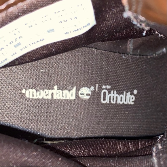 TIMBERLAND A18Z6 Glancy Burgundy Leather Lace-up Heeled Boots Size 7.5 - Picture 13 of 16